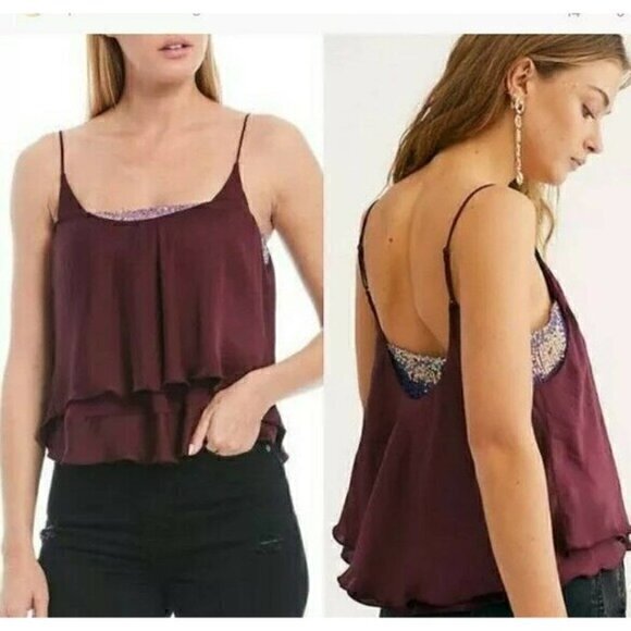Free People Turn It On Cami in Vetiver Bloom Size S NWT - Picture 1 of 4